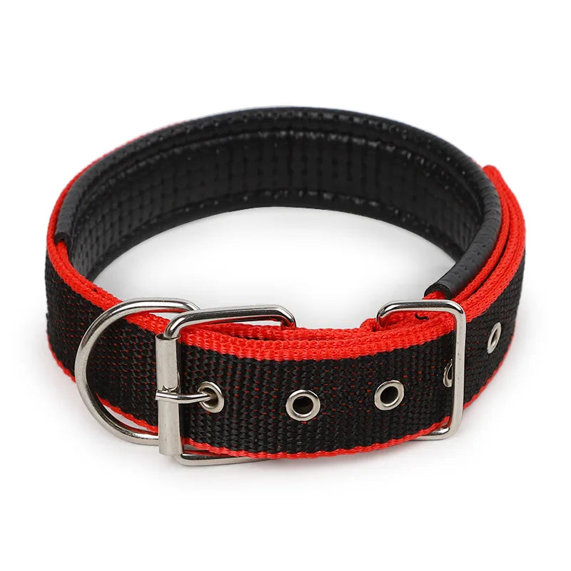 Pet Dog Colllar Soft Cotton Adjustable Collar For Dog Cat Accessories Small Large Dog Collars Golden Retriever Dulldog S-XL Size