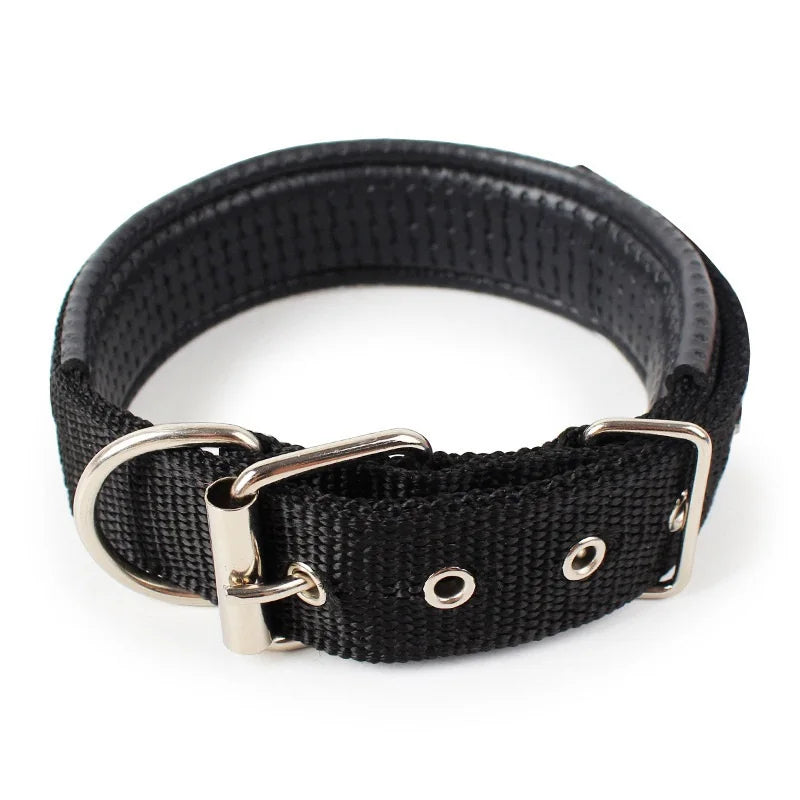 Pet Dog Colllar Soft Cotton Adjustable Collar For Dog Cat Accessories Small Large Dog Collars Golden Retriever Dulldog S-XL Size