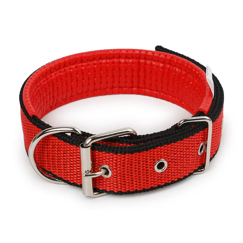 Pet Dog Colllar Soft Cotton Adjustable Collar For Dog Cat Accessories Small Large Dog Collars Golden Retriever Dulldog S-XL Size