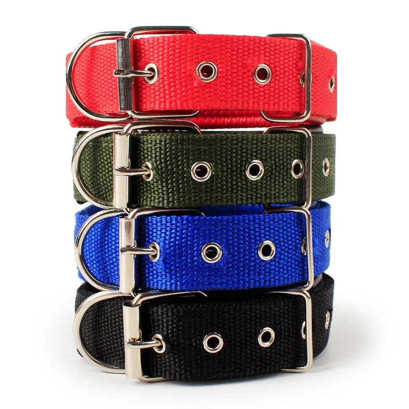 Pet Dog Colllar Soft Cotton Adjustable Collar For Dog Cat Accessories Small Large Dog Collars Golden Retriever Dulldog S-XL Size