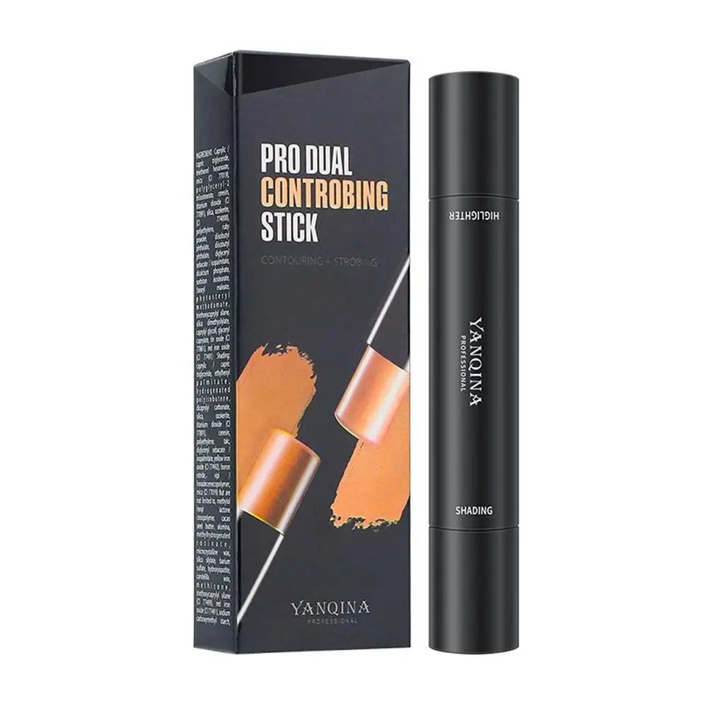 2 In1 Contouring Stick Double Headed Facial Highlighter And Contouring Stick Pen 3D Face Brightens & Shades Makeup Stick Long