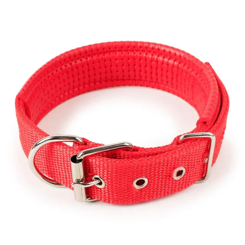 Pet Dog Colllar Soft Cotton Adjustable Collar For Dog Cat Accessories Small Large Dog Collars Golden Retriever Dulldog S-XL Size