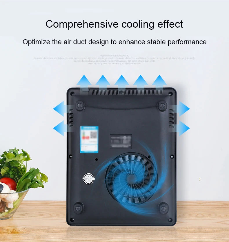 DMWD Electric 2200W 220V Touch Control Induction Cooker Electromagnetic Oven Hot Pot Heating Stove Adjustable 8 Mode EU US