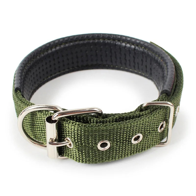 Pet Dog Colllar Soft Cotton Adjustable Collar For Dog Cat Accessories Small Large Dog Collars Golden Retriever Dulldog S-XL Size