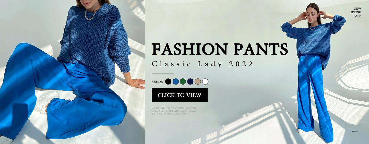 Clacive Elegant Women'S Sets Fashion Loose Spliced High Waist Pants Set Casual Long Sleeve Shirts 2 Piece Sets Women Outfit 2023