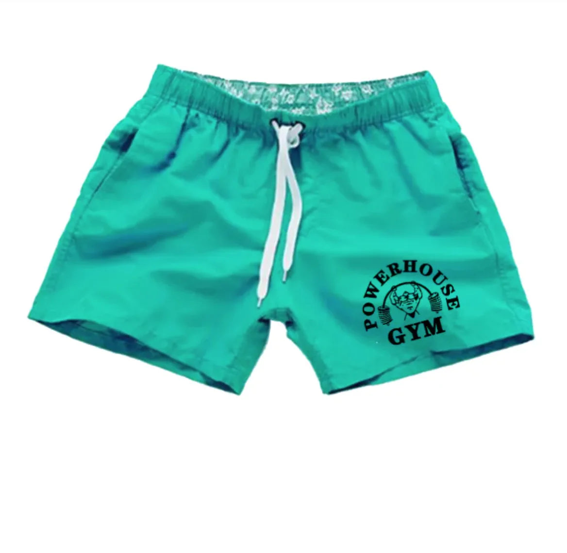 Men's Simple Print Beach Swim Shorts