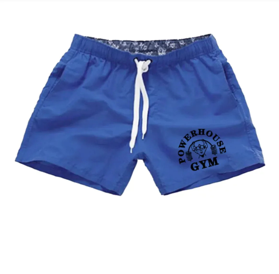Men's Simple Print Beach Swim Shorts