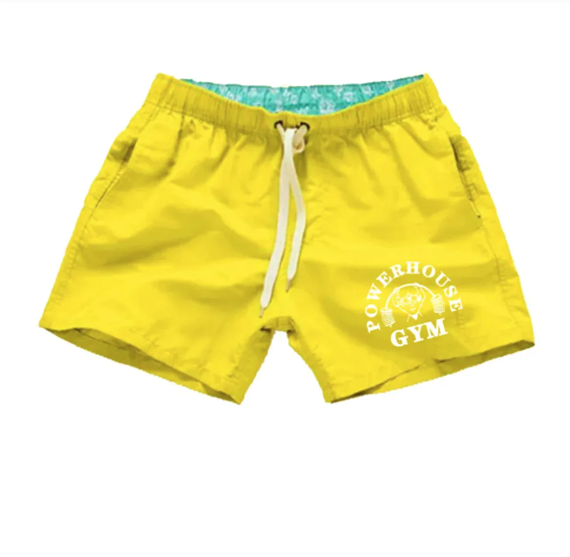 Men's Simple Print Beach Swim Shorts