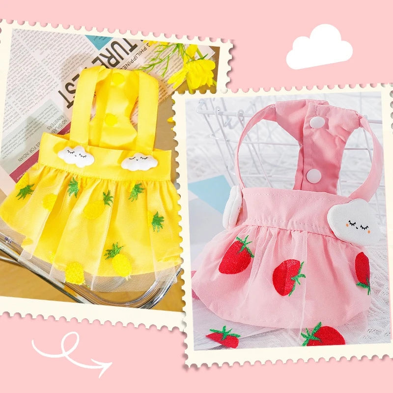 Dog Princess Dress Cute Pet Dog Mesh Dress Kitten Puppy Pet Skirt Summer Dog Dress Bow Lace Korean Poodle Chihuahua Dog Clothes