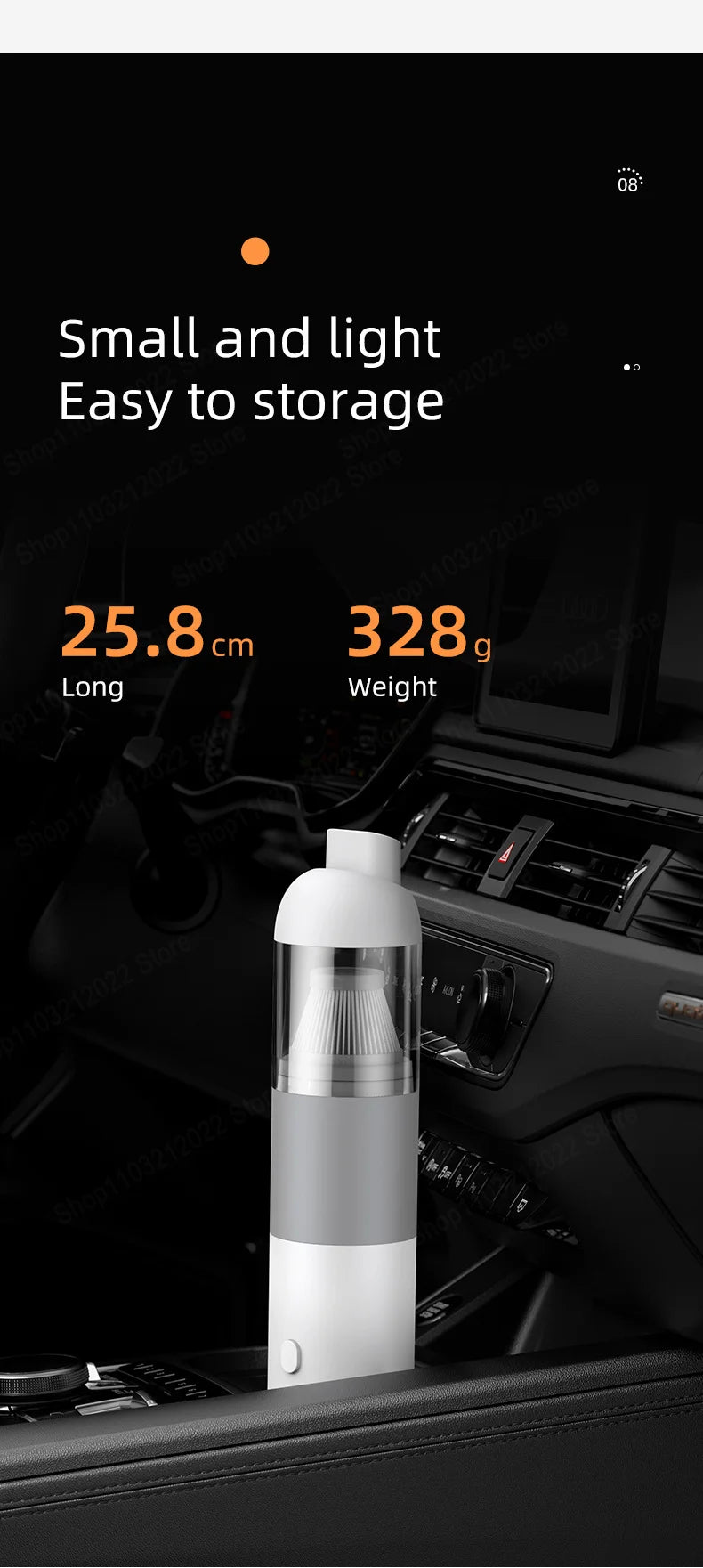 Xiaomi MIJIA 39800PA Wireless Car Vacuum Cleaner 3 in1 Automobile Vacuum Clean Portable Vacuum Cleaner Handheld Dust Catcher
