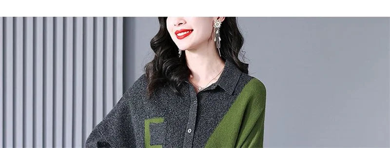 Self Made Knitted Two-piece Set for Women's 2024 Spring Clothing Set Socialite Temperament Wide Leg Pants Sweater Set Commuting