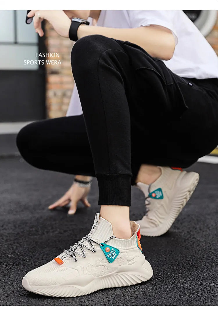 2022 Men Sneakers New Style Breathable Lace Up Men Mesh Shoes Fashion Casual No-slip Vulcanize Shoes Men Tenis Masculino