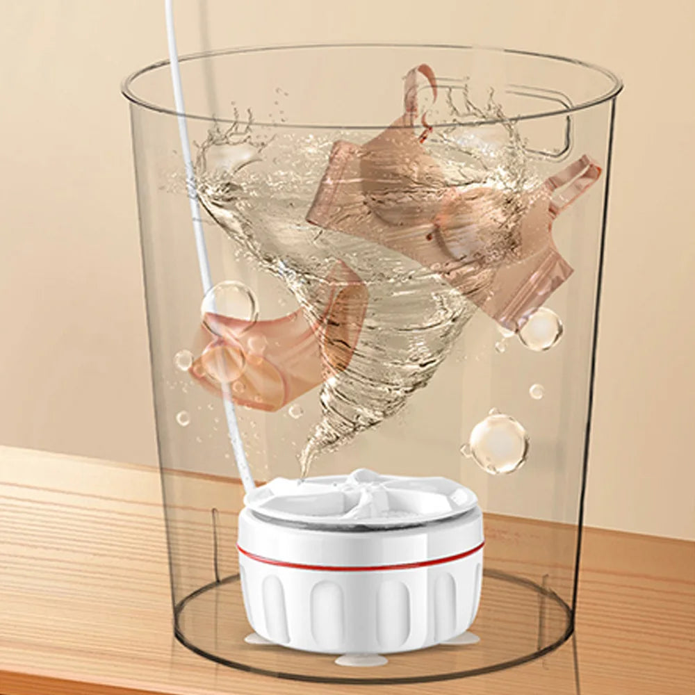 Household Portable Washer Ultra Power Automatic Cycle Clean Design for Infants Babies Clothes Supply