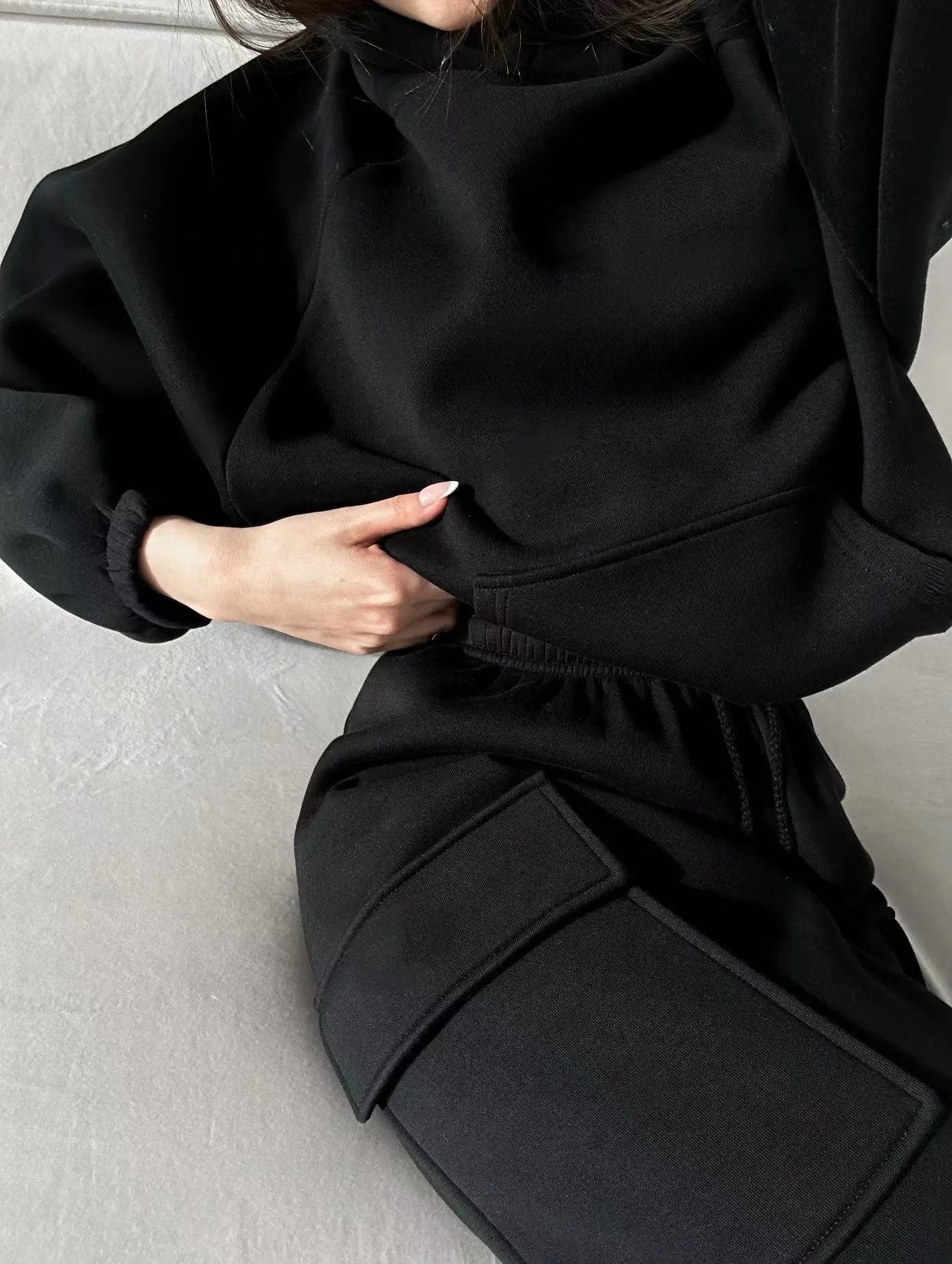 2024 Autumn Hoodies And Pants Hoodies Set Clothes Women Two Pieces Sweatshirts Trousers Sets For Female Elegant Clothing Winter