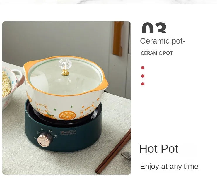 Round Electric Magnetic Induction Cooker Burner Commercial Hot Pot Heating Stove Plate Heater Furnace Stove for Cooking