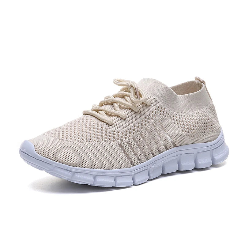 Women Mesh Breathable Shoes Slip on Flat Shoes Woman Tenis Ladies Casual Shoes Walking Footwear Sneakers Womens Vulcanize Shoes
