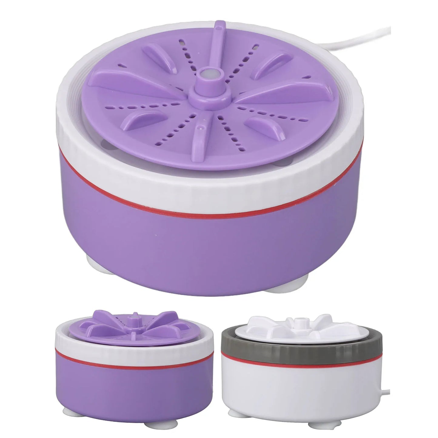 Mini Washing Machine 24W Mini Turbo Washing Machine Automatic Timed USB Powered Multifunction 5V 2A Speed Adjustable for Home