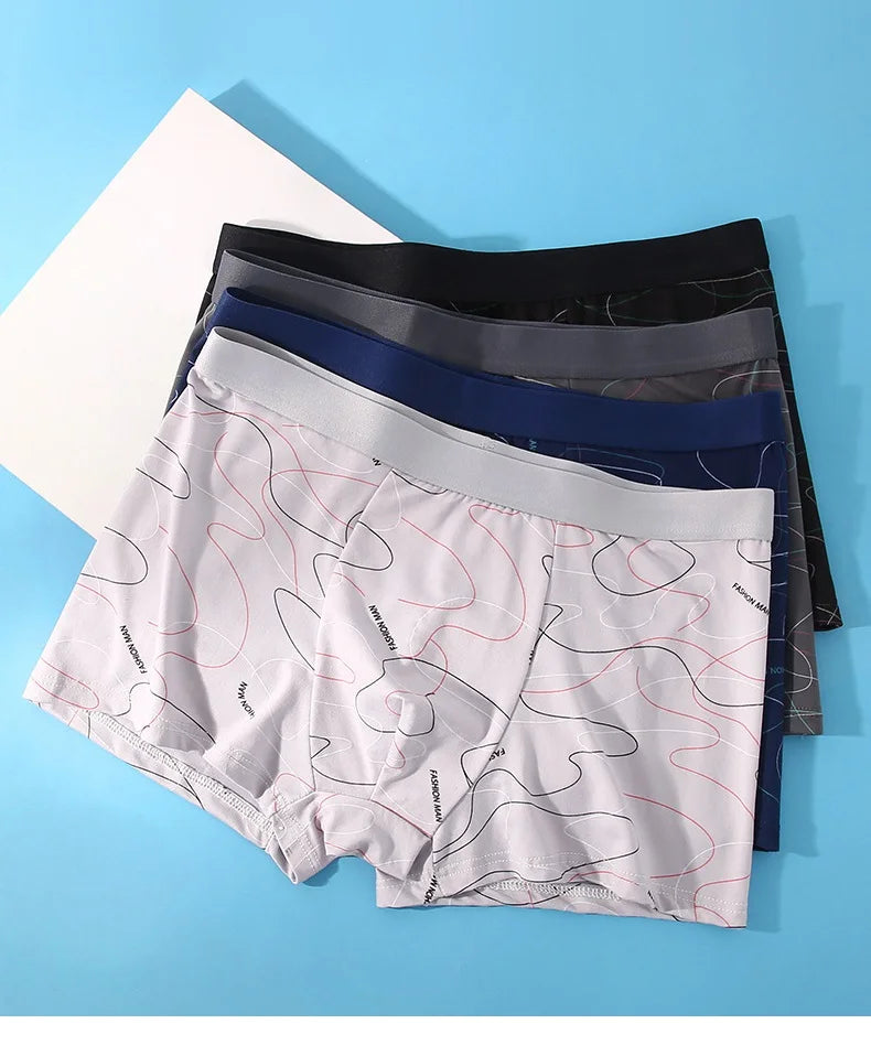 Underwear Men Thin Male Boxers 2024 New Summer Shorts Panties Elastic Soft And Comfortable