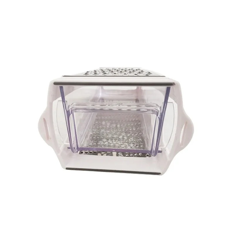 Double-sided Blades Cheese Vegetables Grater Carrot Cucumber Slicer Cutter Box Container Kitchenware Stainless Kitchen Tools