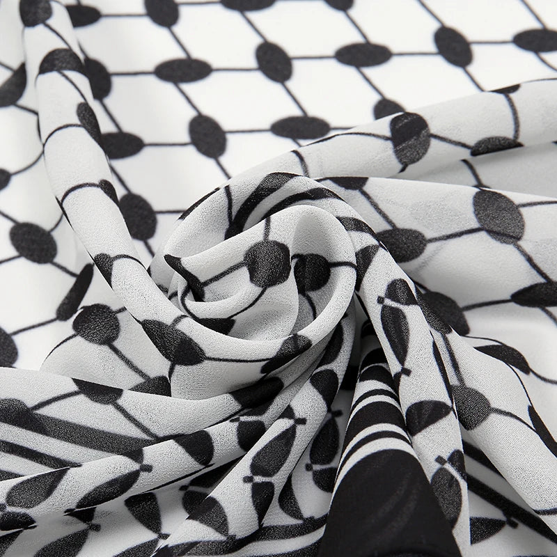 New chiffon printed long scarf female Arab shawl scarf modest prayer Eid al-Fitr prayer dress Ramadan in 2024