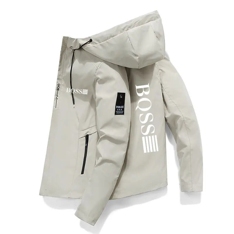 2024 New Spring And Autumn Brand Men's Windproof Zipper Jacket Casual High Quality Hooded Baseball Jacket Outdoor Sports Jacket