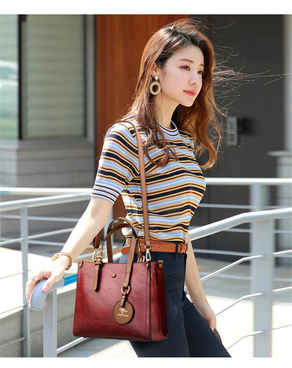 High Quality womens Luxury Handbags 3 Layers High capacity Women bags Famous designer Crossbody Bag Shoulder Bag for Women Tote