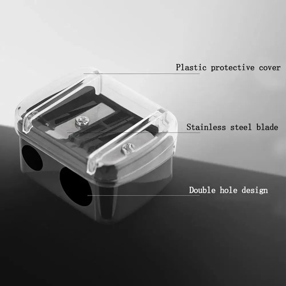 Color Pencil Sharpeners Dual Holes Pencil Sharper For Efficient Sharpening Portable Multifunctional Sharpening Cutter Stationary
