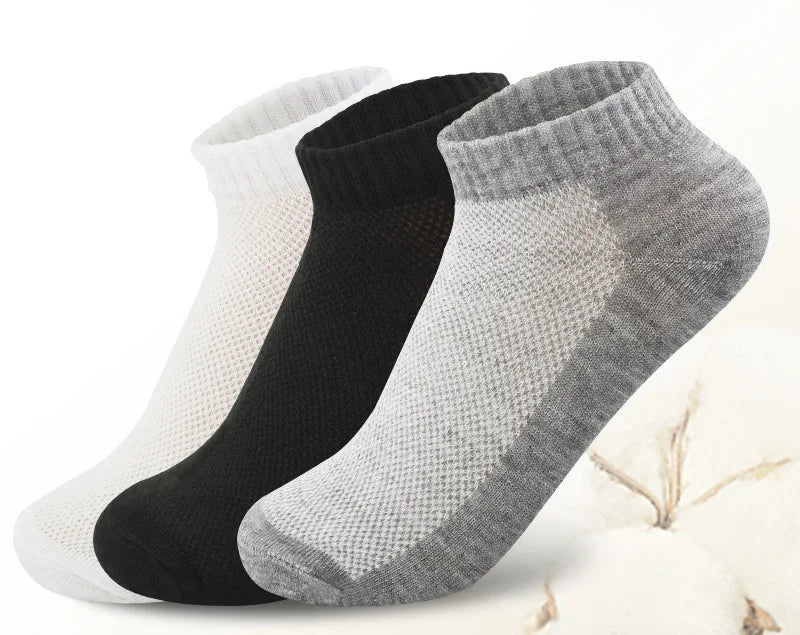 1 Pair Breathable Men's Socks Short Ankle Socks Men Solid Mesh High Quality Male Boat Socks HOT SALE 2023 Hot Men Socks Meias