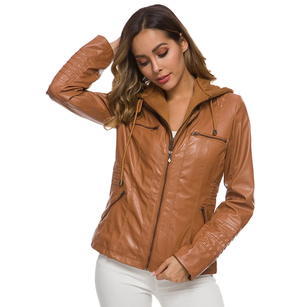 Women's Faux Leather Jacket