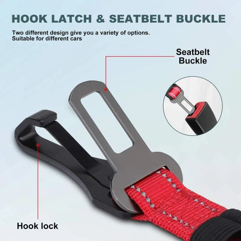 Adjustable Pet Dog Car Seat Belt Safety Leash Vehicle Belts Reflective Nylon Rope Harness Dog Accessories for Small Large Dogs
