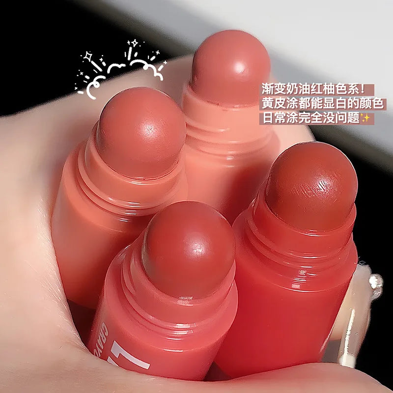 4 In 1 Matte Lipstick Pencil Kit Combo Velvet Sexy Red Lip Tint Non-stick Cup Multicolour Lipstick Pen Makeup Lips Cosmetic Set