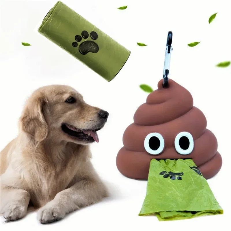 Cute Dog Poop Bags Disposable Pet Waste Bags Dog Waste Bags Design Pet Poop Clean Pick Up Bone Bag Dispenser Tools