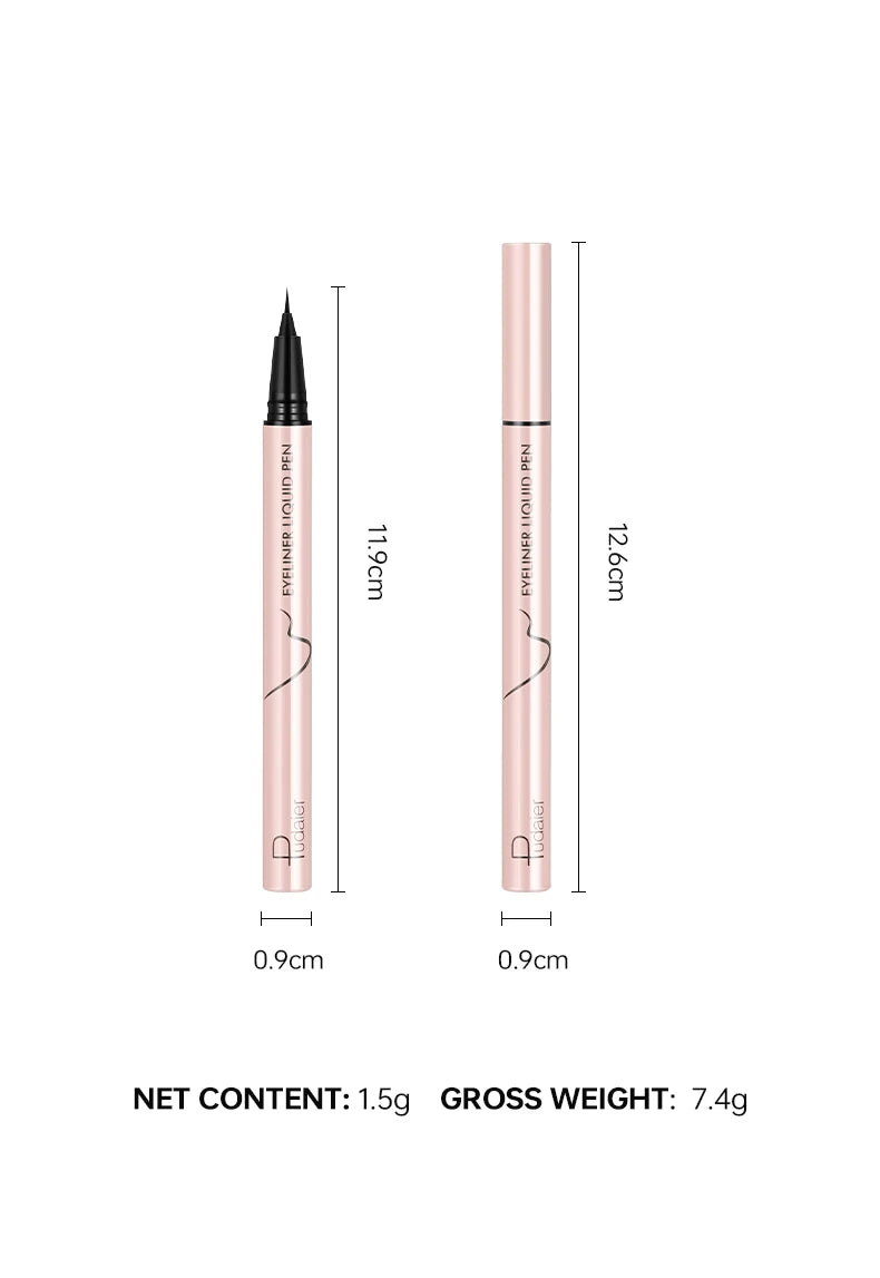 Waterproof Quick Dry Liquid Eyeliner Portable Ultra-fine Black Long Lasting Sweatproof Quick-drying Eyeliner Pencil Eyes Makeup