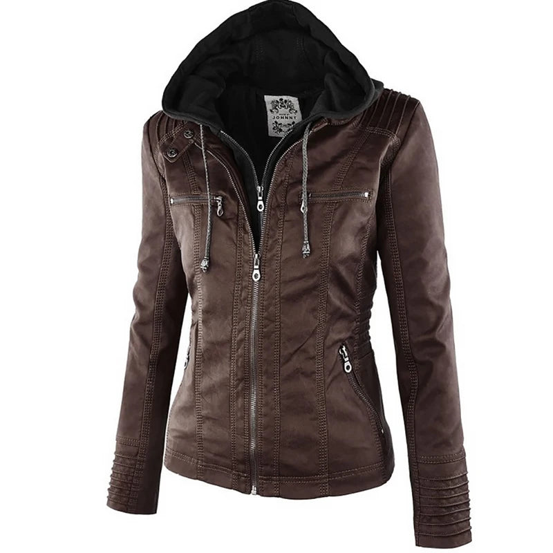 Women's Faux Leather Jacket