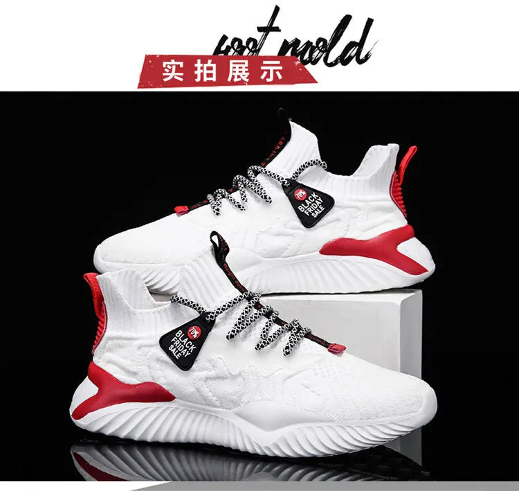 2022 Men Sneakers New Style Breathable Lace Up Men Mesh Shoes Fashion Casual No-slip Vulcanize Shoes Men Tenis Masculino