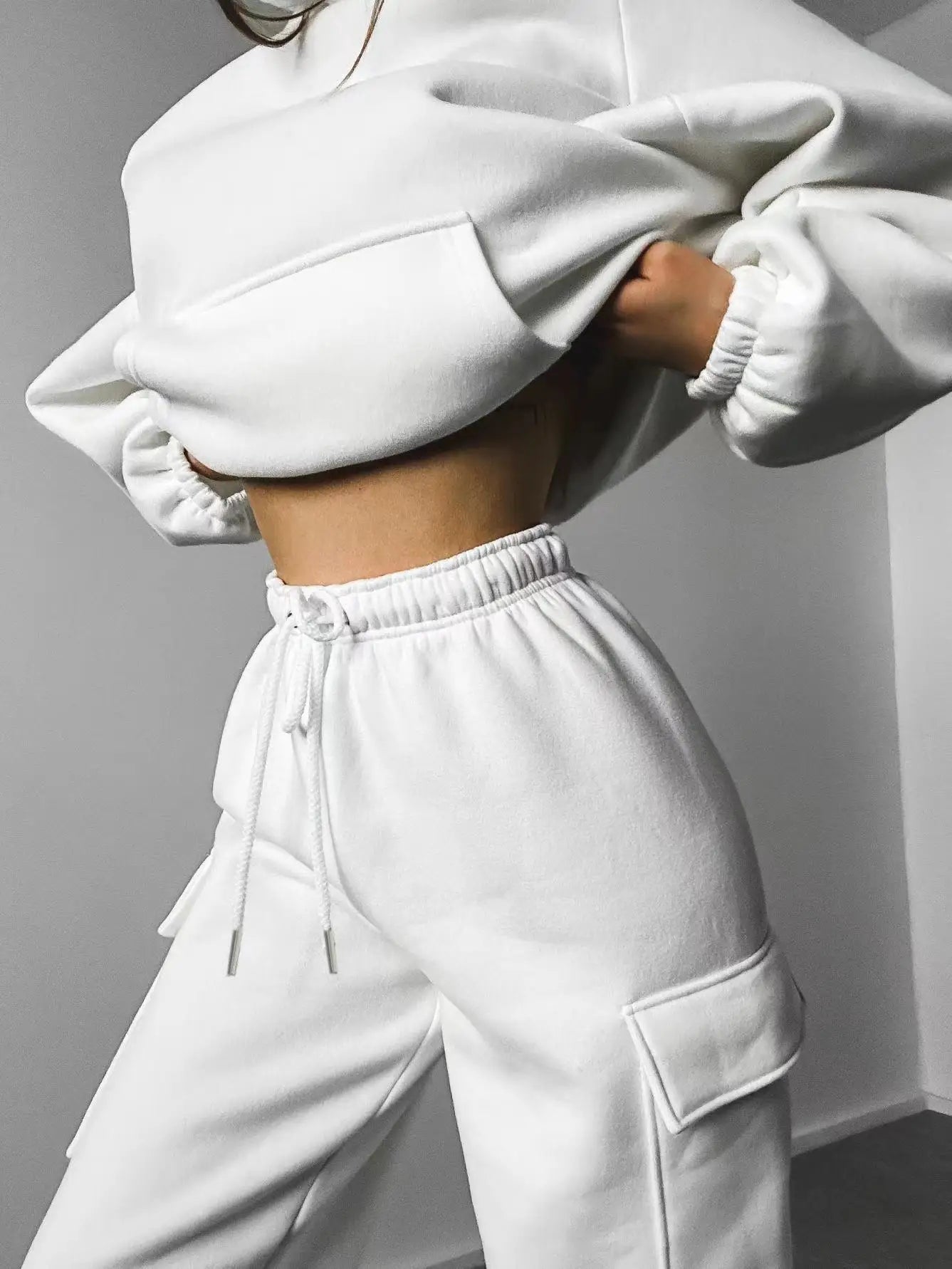 2024 Autumn Hoodies And Pants Hoodies Set Clothes Women Two Pieces Sweatshirts Trousers Sets For Female Elegant Clothing Winter
