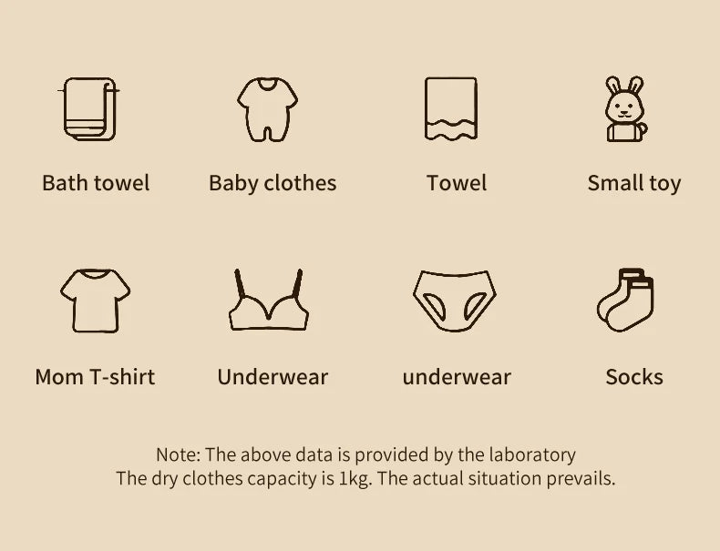 Folding washing machine 9L large capacity portable mini small washing machine underwear socks retractable automatic washing
