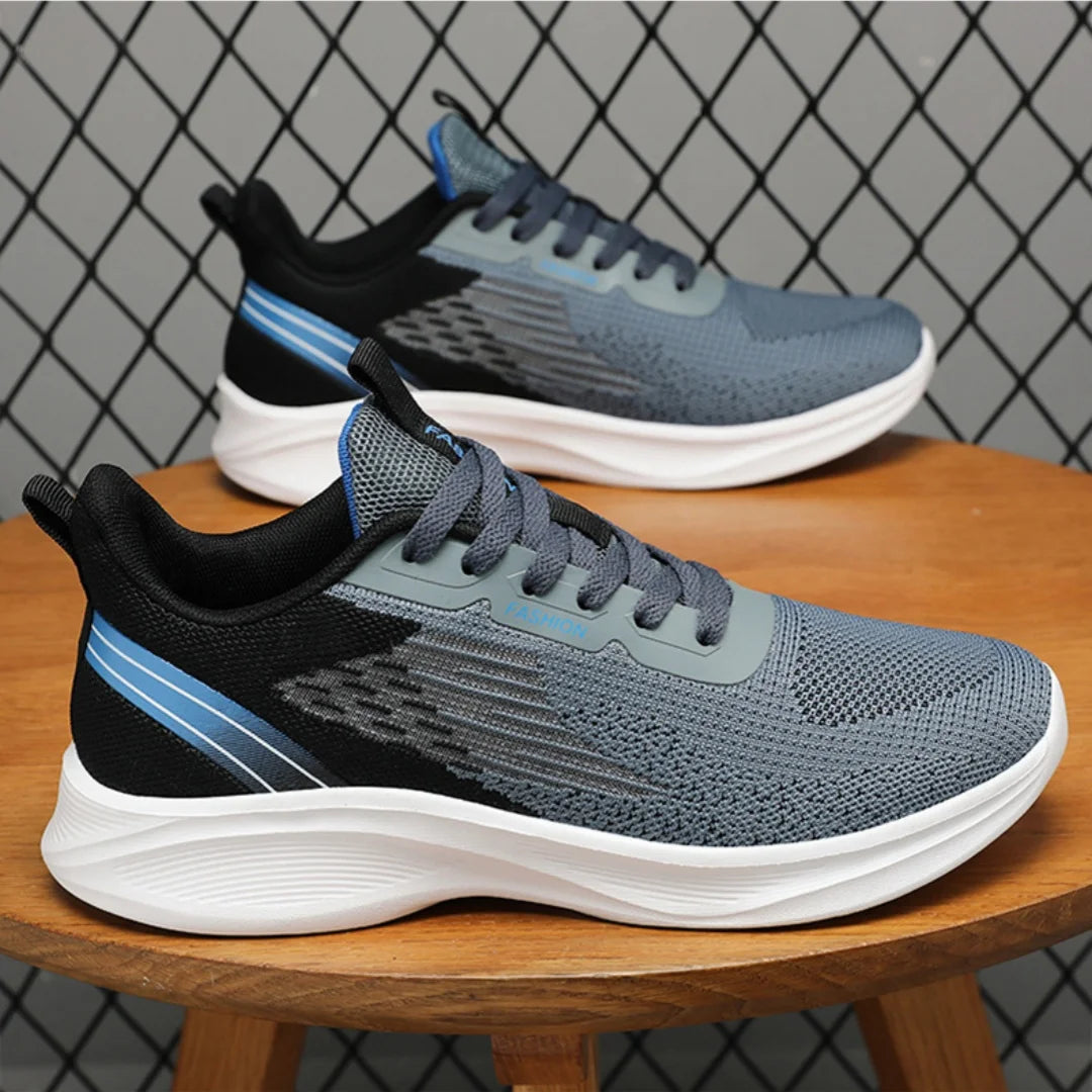 2024 Men's Shoes Spring fashion Soft sole sports single shoes flying woven Casual style men's Running shoes sneakers