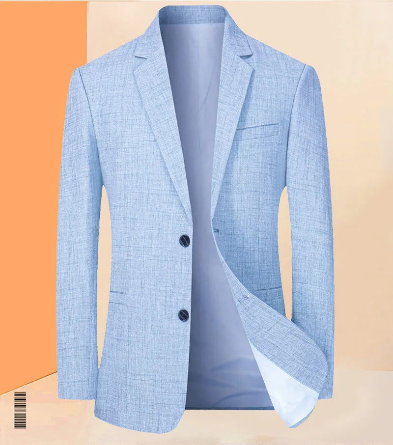 2024 New Men Suit Jacket Thin Blazers Spring Autumn Solid Business Casual Suit Jacket Men Clothing Blazer Hombre Coats