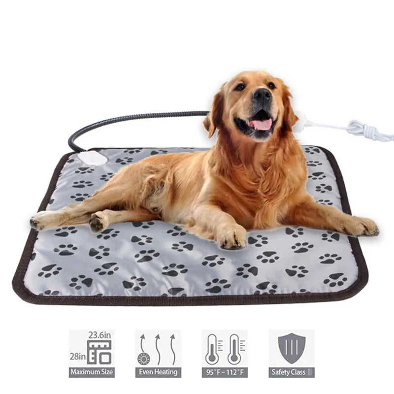 Pet Heating Pad Electric Blanket Dog Mattress Winter Warm Bed Waterproof Adjustable Anti-Bite Puppy Dog Pet Products