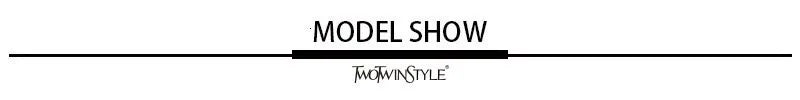 TWOTWINSTYLE Solid Patchwork Folds Shirts For Women Round Neck Lantern Sleeve Spliced Lace Up Loose Pullover Blouse Female Style