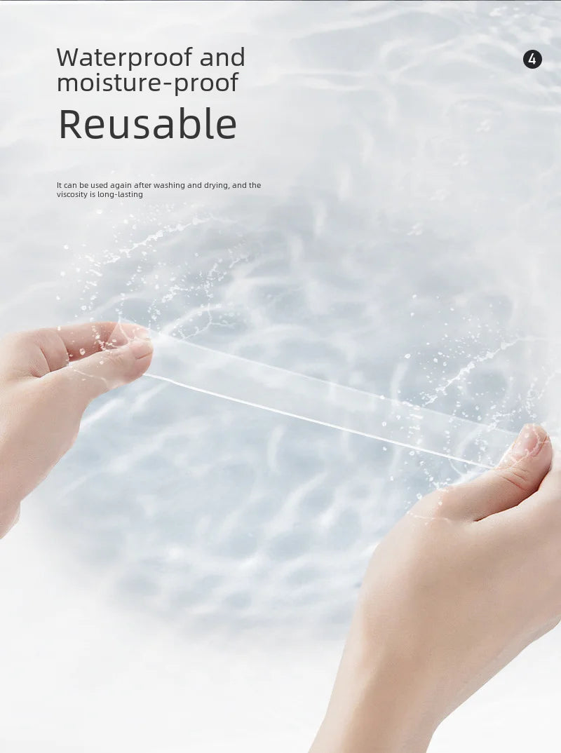 High Viscosity Seamless Transparent Nano Double-sided Tape Diy Bubble Blowing Tiktok Magic Tape Strong Adhesive