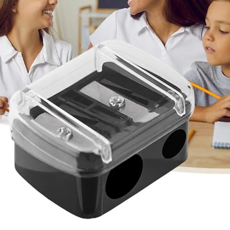Color Pencil Sharpeners Dual Holes Pencil Sharper For Efficient Sharpening Portable Multifunctional Sharpening Cutter Stationary