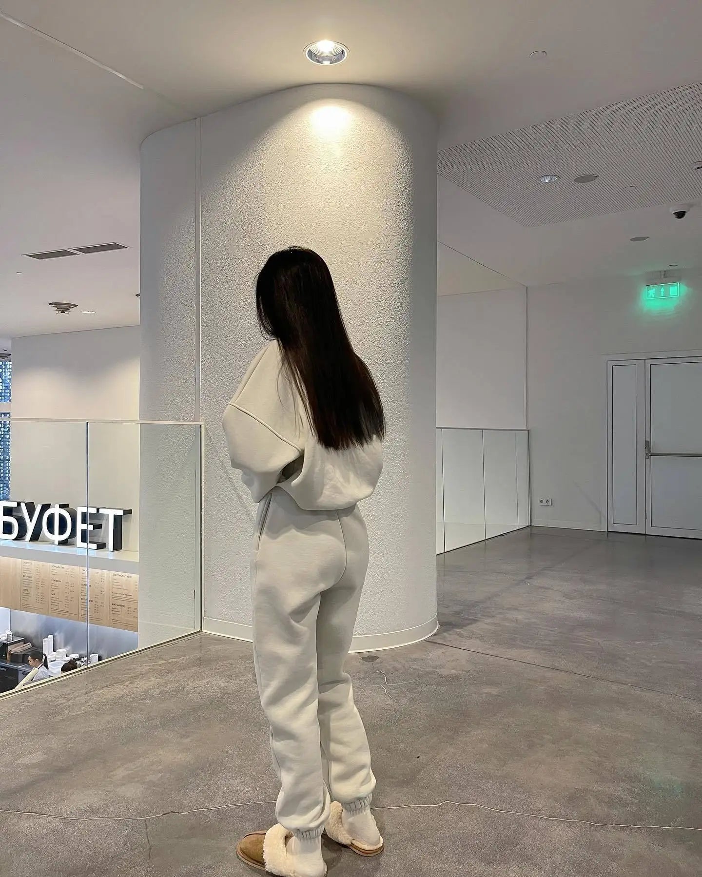 Autumn Hoodie Two Piece Sets Casual Long Sleeve Sweatshirts and Trousers Fleece Warm Two Piece Sets Lady Suit Women's Tracksuit