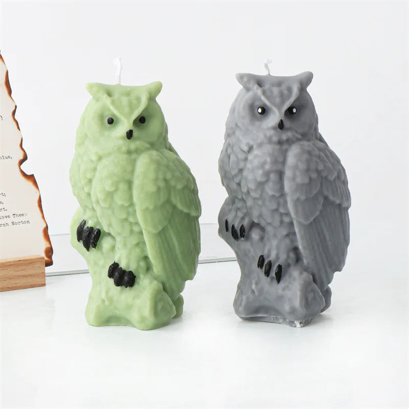 Halloween Cute Owl Candle Silicone Mold For Festive And Romantic Decoration Gypsum form Homemade Handicraft Gift Making Kitchen
