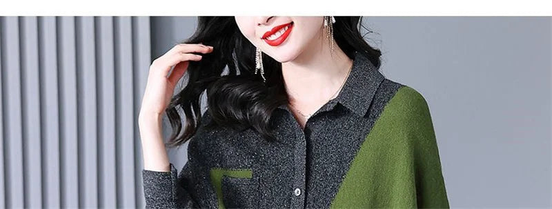Self Made Knitted Two-piece Set for Women's 2024 Spring Clothing Set Socialite Temperament Wide Leg Pants Sweater Set Commuting