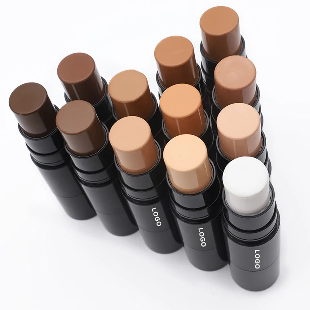 Double-headed Concealer Stick Private Label 2in1 Repairing Brightens Skin Tone Waterproof Sweatproof Trimming Face Makeup Custom