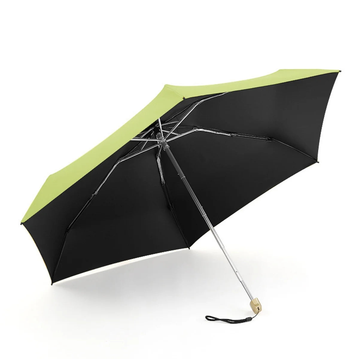 A creative flat 50% off upf50+ small fresh gold handle sunny umbrella pocket umbrella unisex