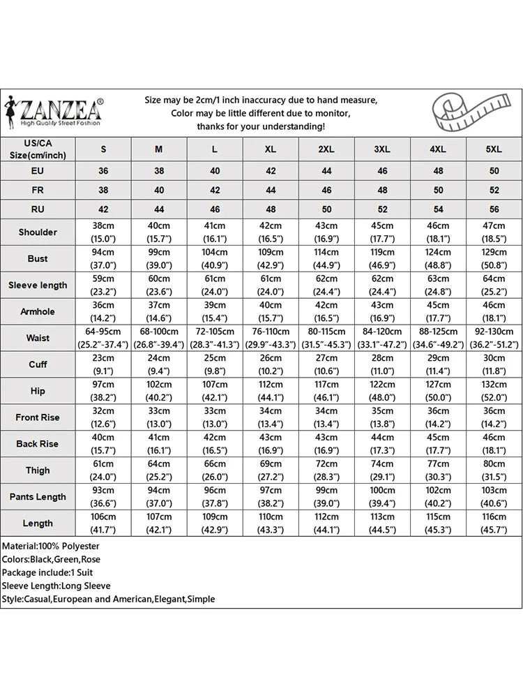 ZANZEA Retro Long Straight Pant Suit Women Solid 2PCS Pant Sets Fashion Long Shirt Tracksuit Casual Buttons Autumn 2023 Outfits
