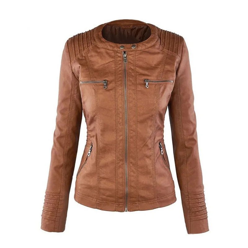 Women's Faux Leather Jacket